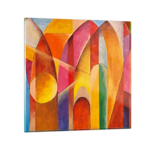 Quadro em vidro - Catedral do Sol - 50x50 cm
