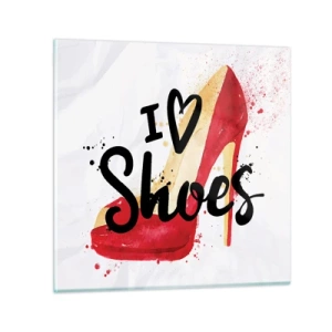 Quadro em vidro - O amor tem muitos nomes - 70x70 cm