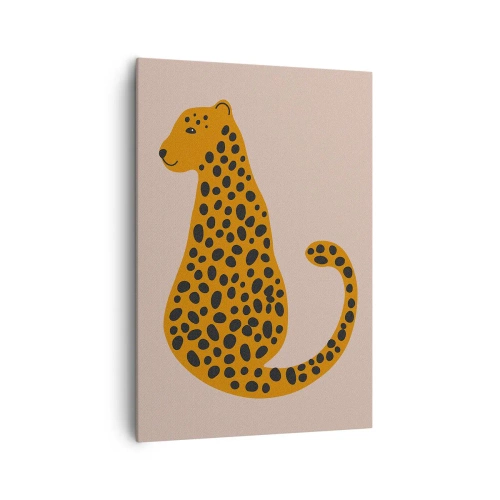 Quadro em tela - A estampa de leopardo está na moda - 70x100 cm