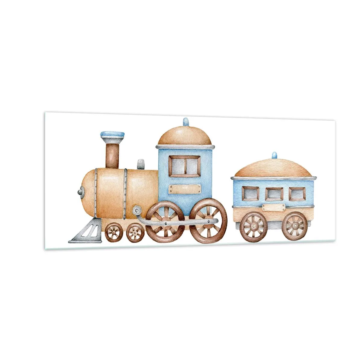 Quadro em vidro - Parado na estação... - 100x40 cm