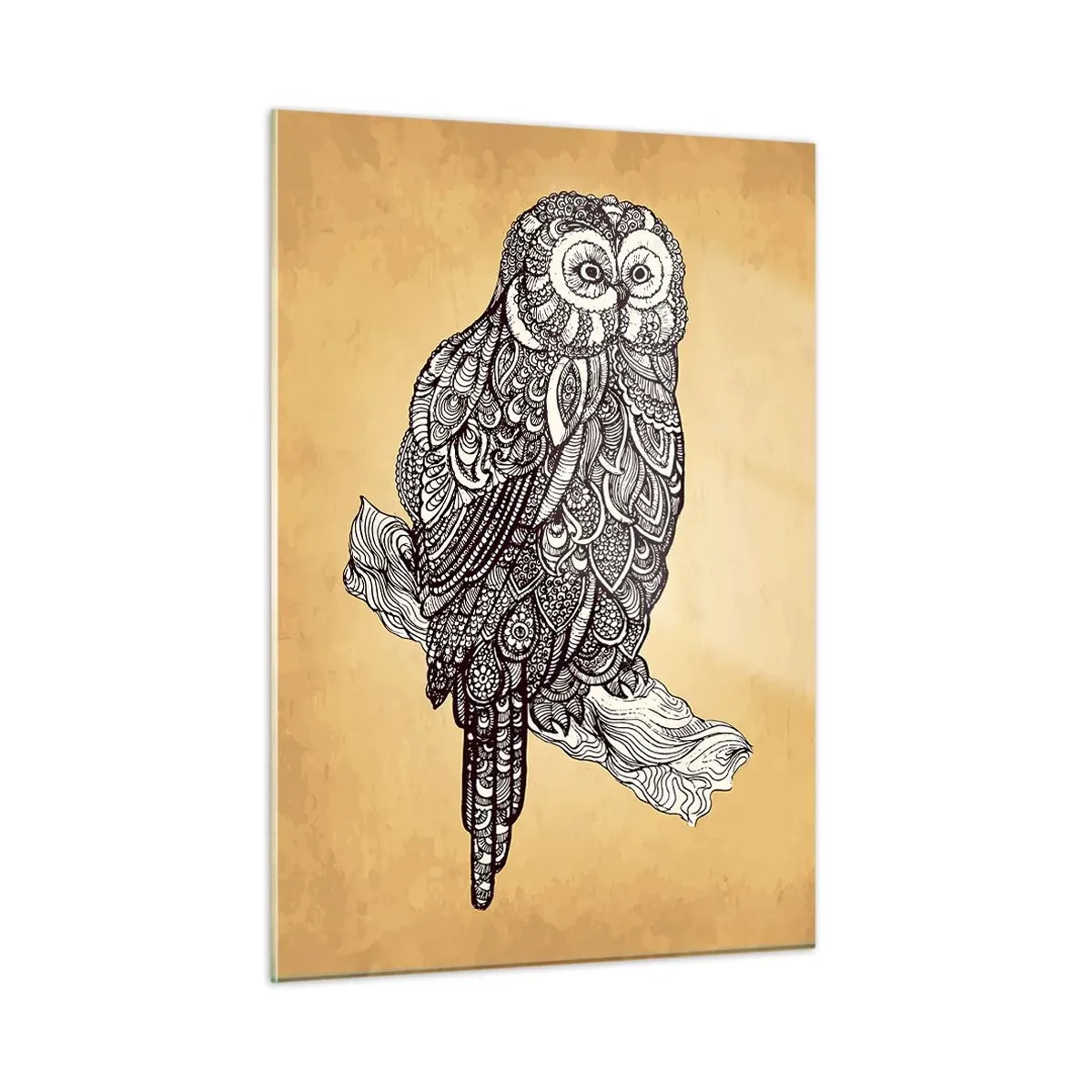 Quadro em vidro - Ornamentos intrincados de sabedoria - 50x70 cm