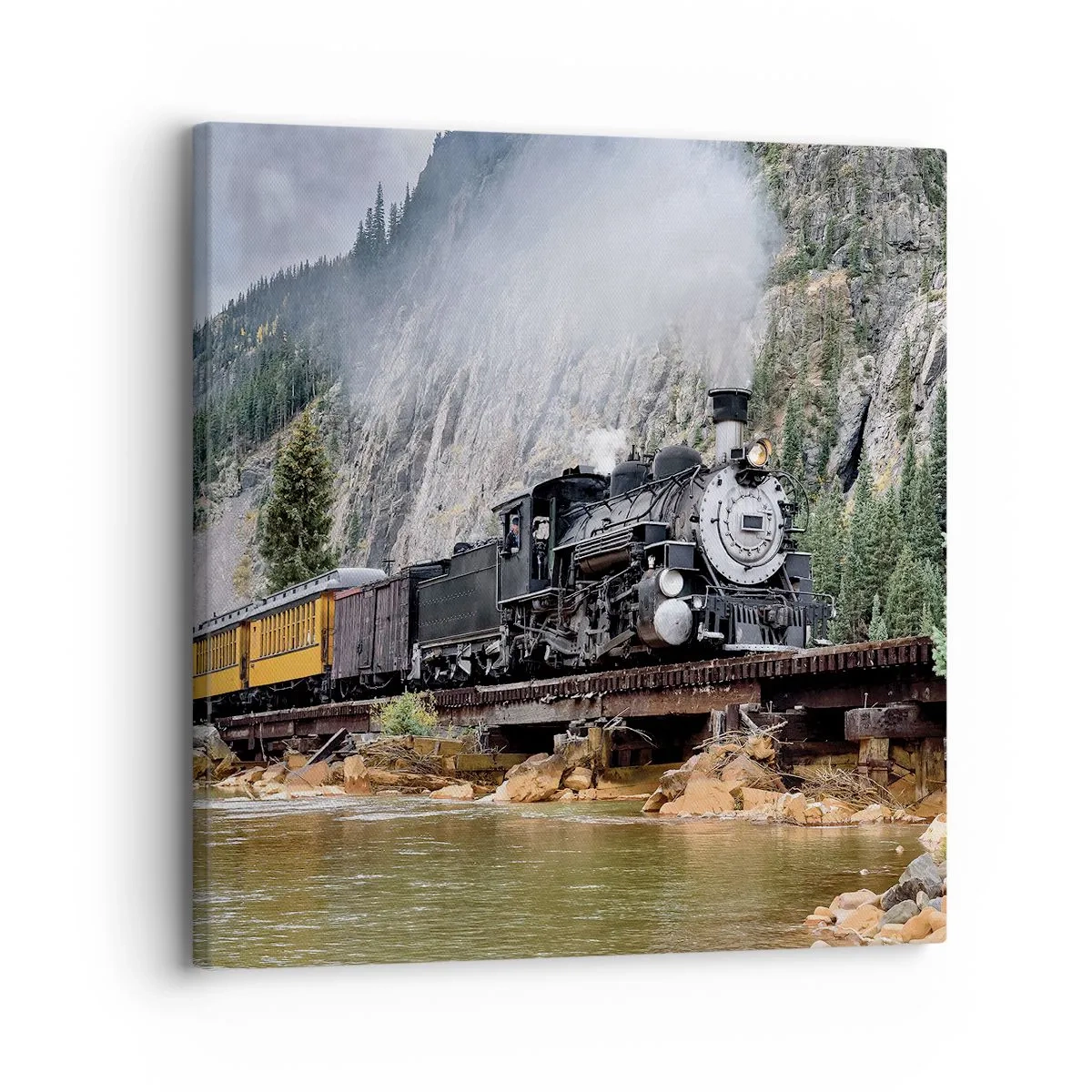 Quadro em tela - Para onde? Onde? - 30x30 cm