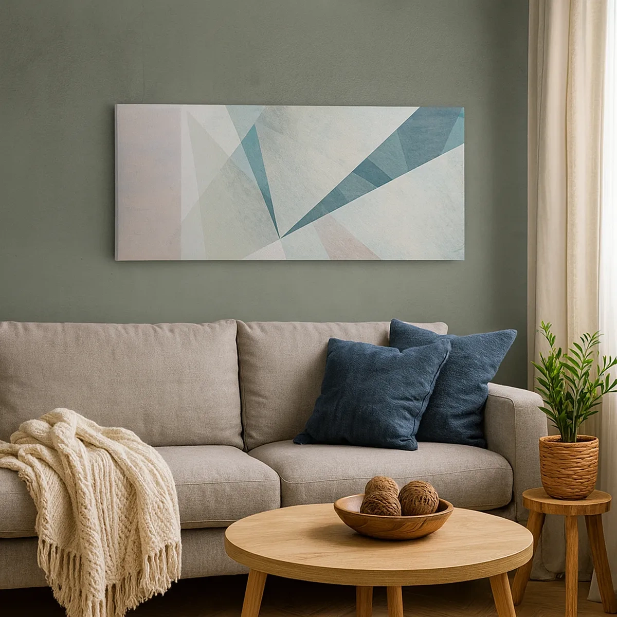 Quadro em tela - Calmo, embora dinâmico - 30x30 cm