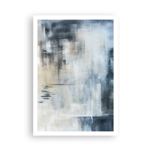 Pôster - Atrás da cortina azul - 70x100 cm