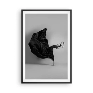 Pôster com moldura preta - Com as asas da música - 61x91 cm