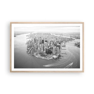 Pôster com moldura de carvalho claro - Como não amar? - 91x61 cm