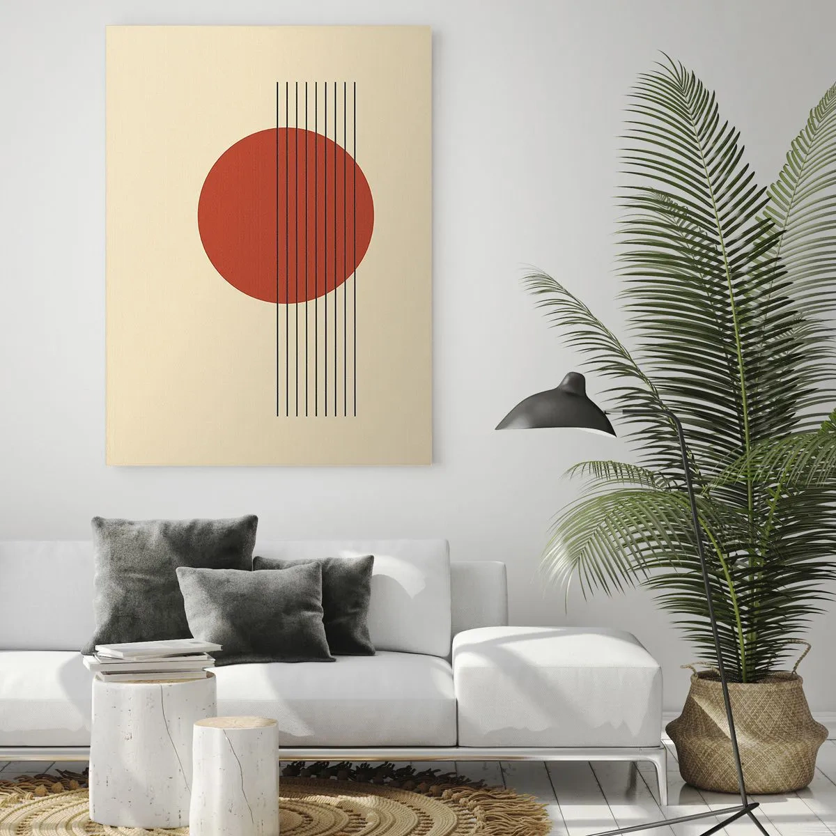 Quadro em vidro - Em círculo e mais além - 80x120 cm