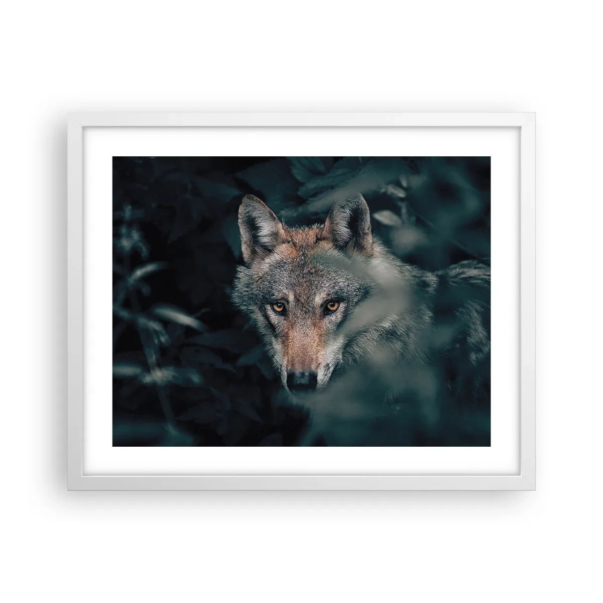 Pôster em moldura branca - Caçador - 50x40 cm