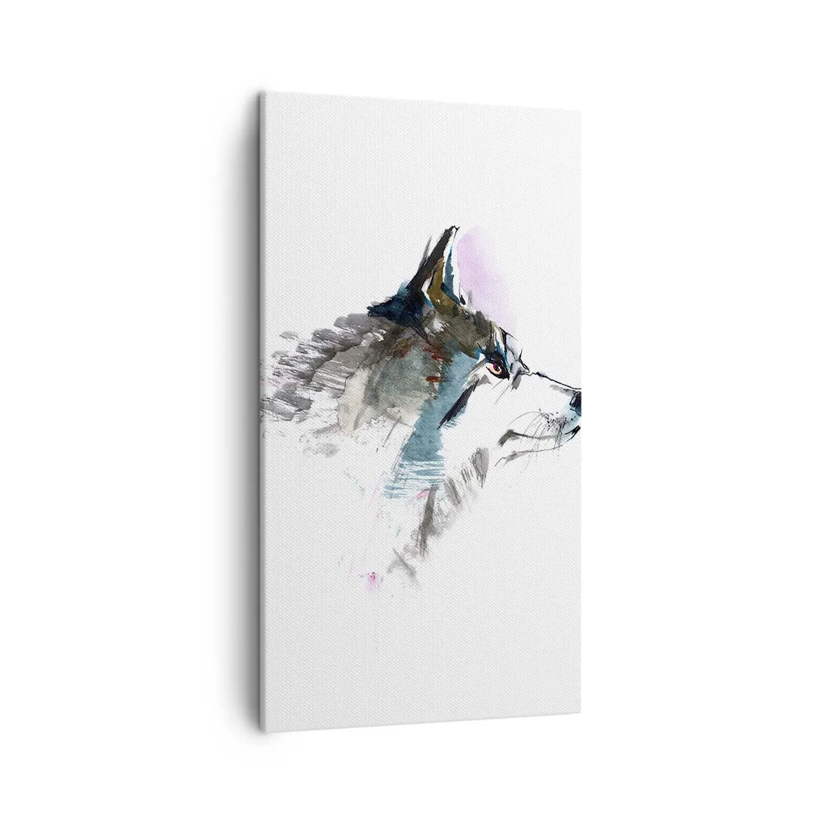 Quadro em tela - O tempo não come o lobo - 45x80 cm