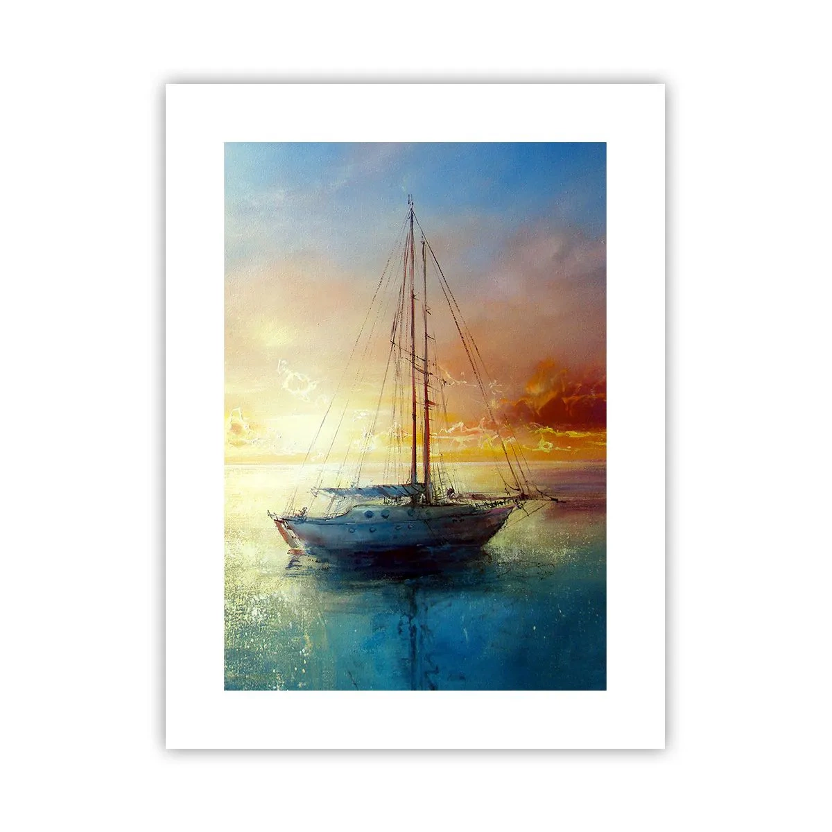 Pôster - Na baía dourada - 30x40 cm