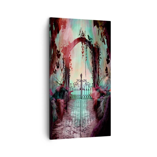 Quadro em tela - Jardim secreto - 45x80 cm