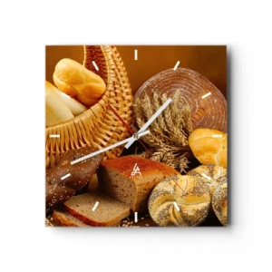 Relógio de parede - Relógio em vidro - Safamo-nos novamente - 40x40 cm