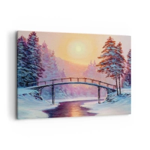 Quadro em tela - Quatro estações - inverno - 120x80 cm