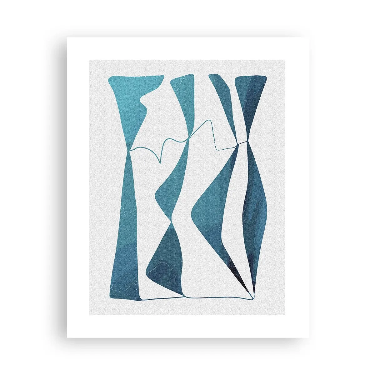 Pôster - Abstração: composto turquesa - 40x50 cm