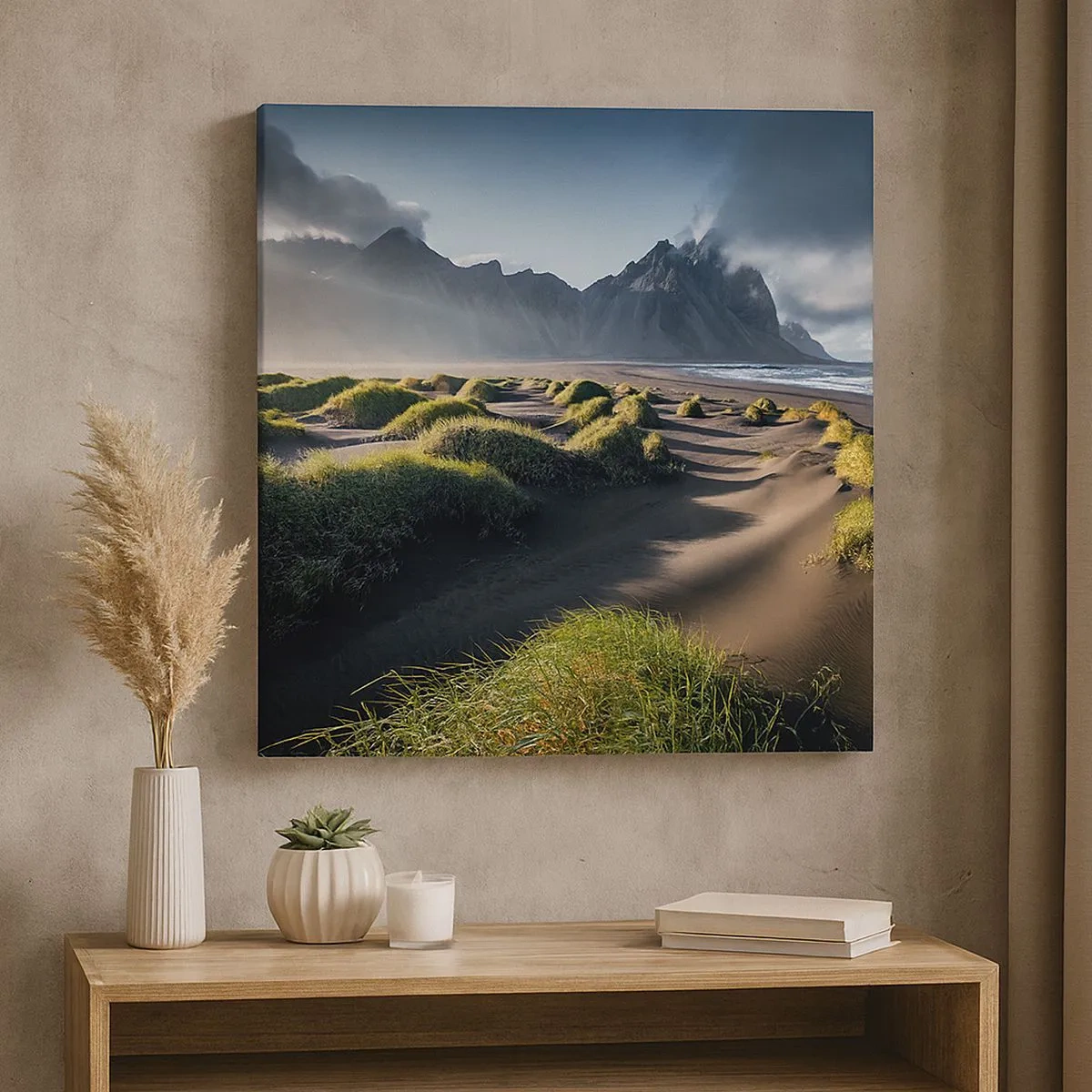 Quadro em tela - Harmonia dos elementos da natureza - 30x30 cm