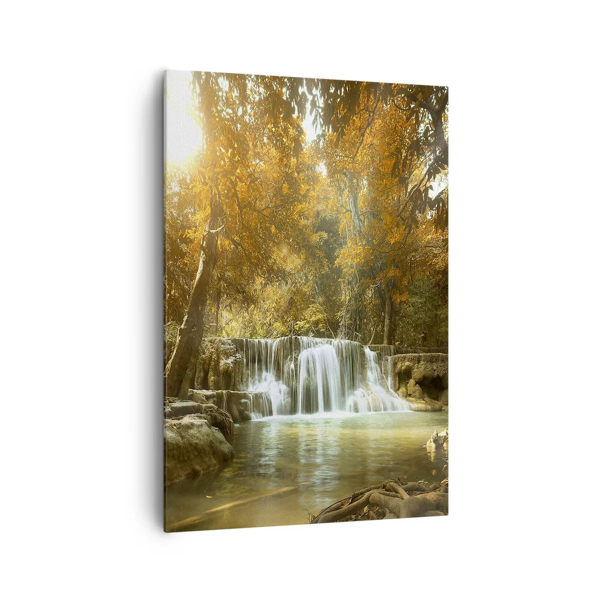 Quadro em tela - A cascata do parque - 70x100 cm