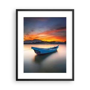 Pôster com moldura preta - Uma boa noite se aproxima - 40x50 cm