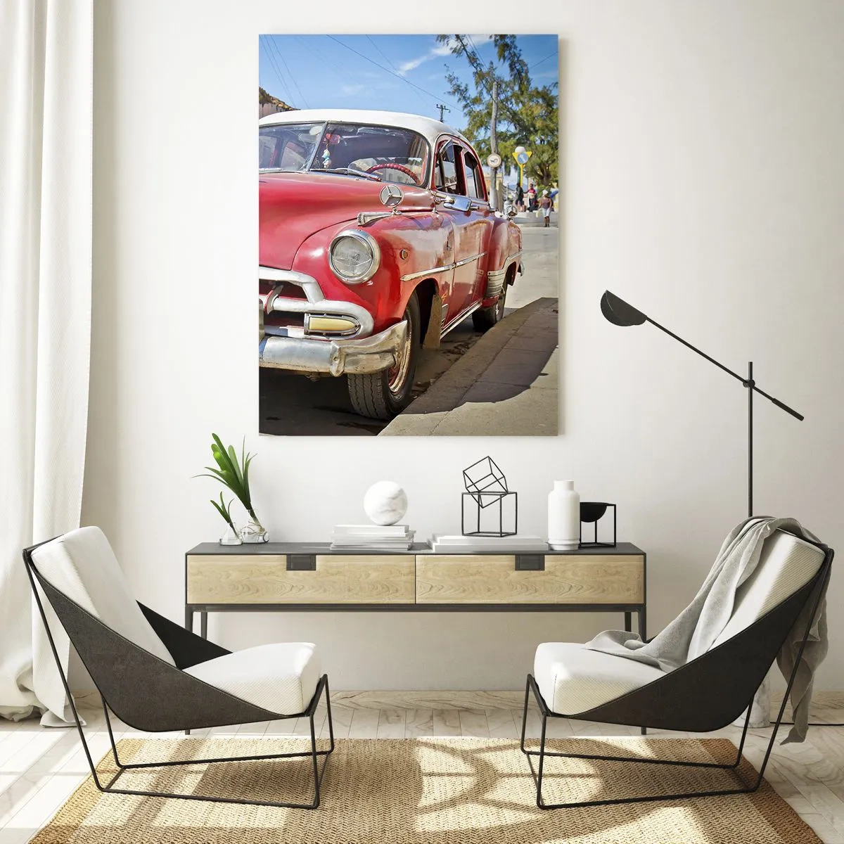 Quadro em vidro - Apenas em Cuba - 50x70 cm
