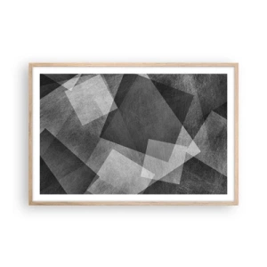 Pôster com moldura de carvalho claro - Um eterno símbolo da durabilidade e da ordem - 91x61 cm