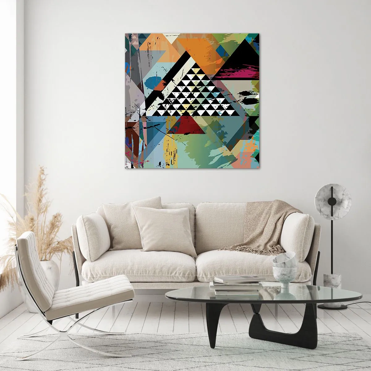 Quadro em vidro - Como é simples - 50x50 cm