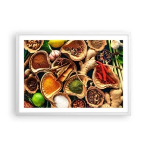 Pôster em moldura branca - Leve o que quiser - 70x50 cm