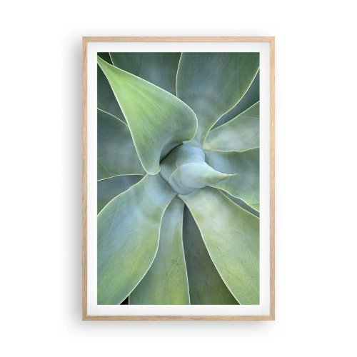 Pôster com moldura de carvalho claro - O nascimento da vegetação - 61x91 cm