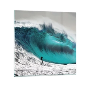 Quadro em vidro - Desafio aceite - 30x30 cm