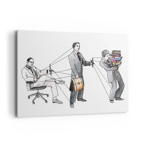 Quadro em tela - Cada um tem o seu mestre - 100x70 cm