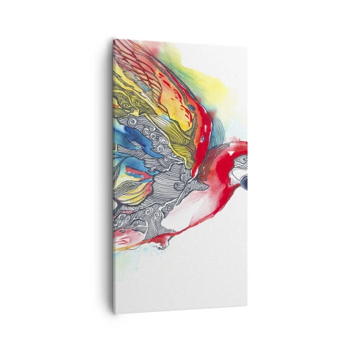 Quadro em tela - Viva com cor - 55x100 cm