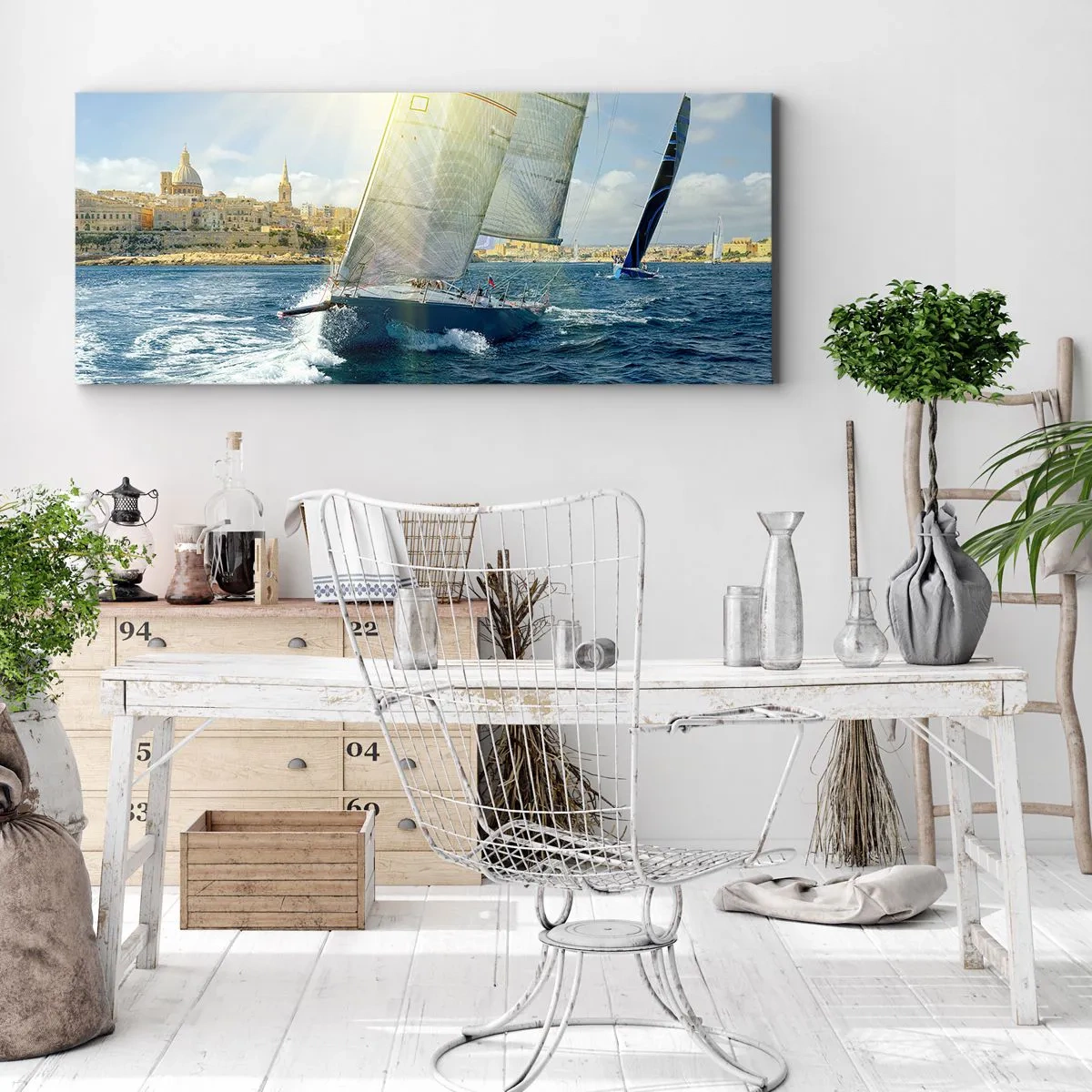 Quadro em tela - É hora de deixar a cidade - 140x50 cm