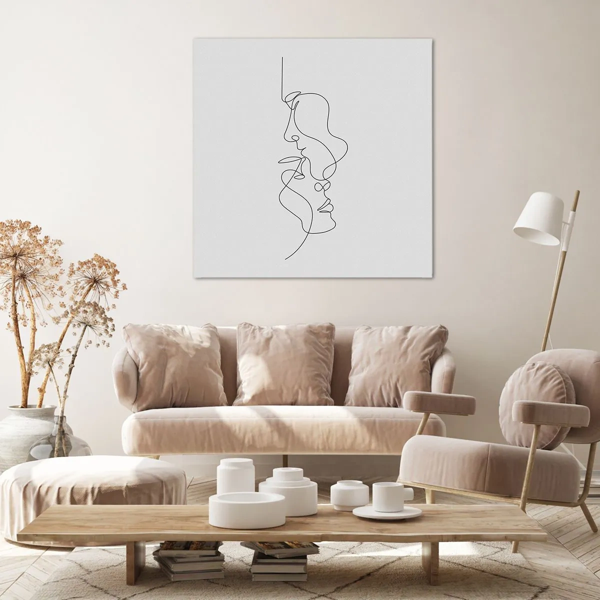 Quadro em tela - O calor dos desejos amargos - 40x40 cm