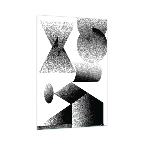 Quadro em vidro - Ângulos e ovais - 70x100 cm