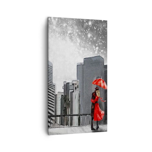 Quadro em tela - O homem não é pedra - 45x80 cm