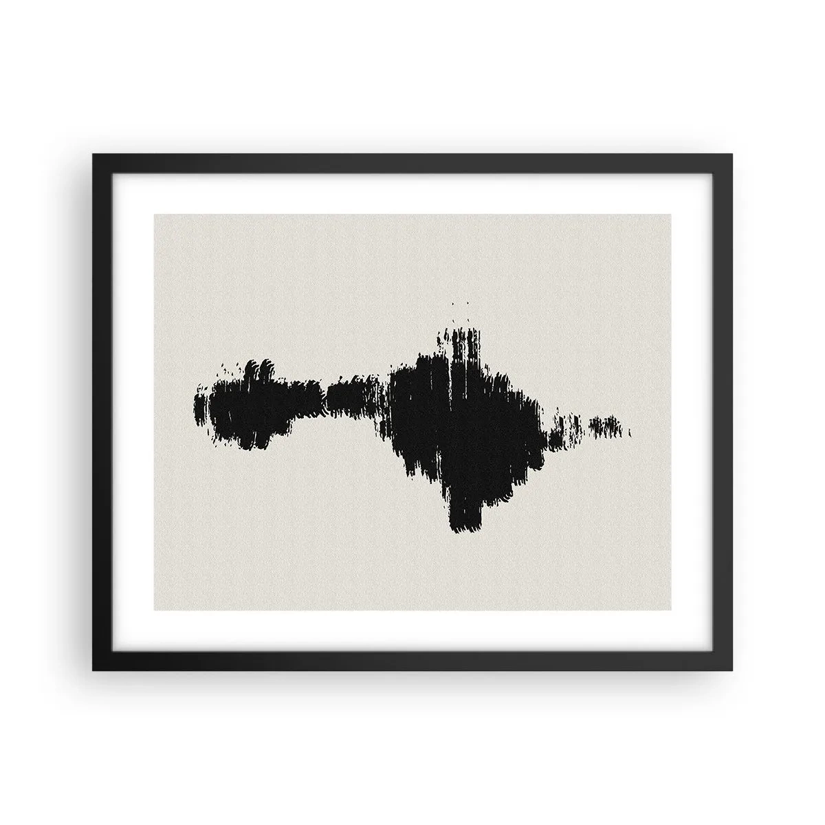 Pôster com moldura preta - Vibrações da imaginação - 50x40 cm