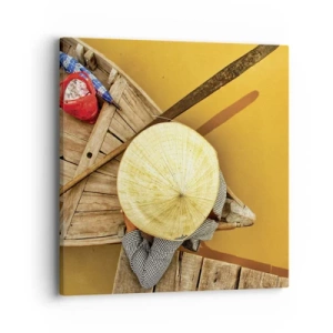 Quadro em tela - A vida no rio amarelo - 40x40 cm