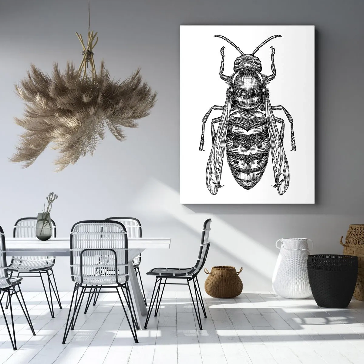 Quadro em tela - De um planeta de insetos - 50x70 cm
