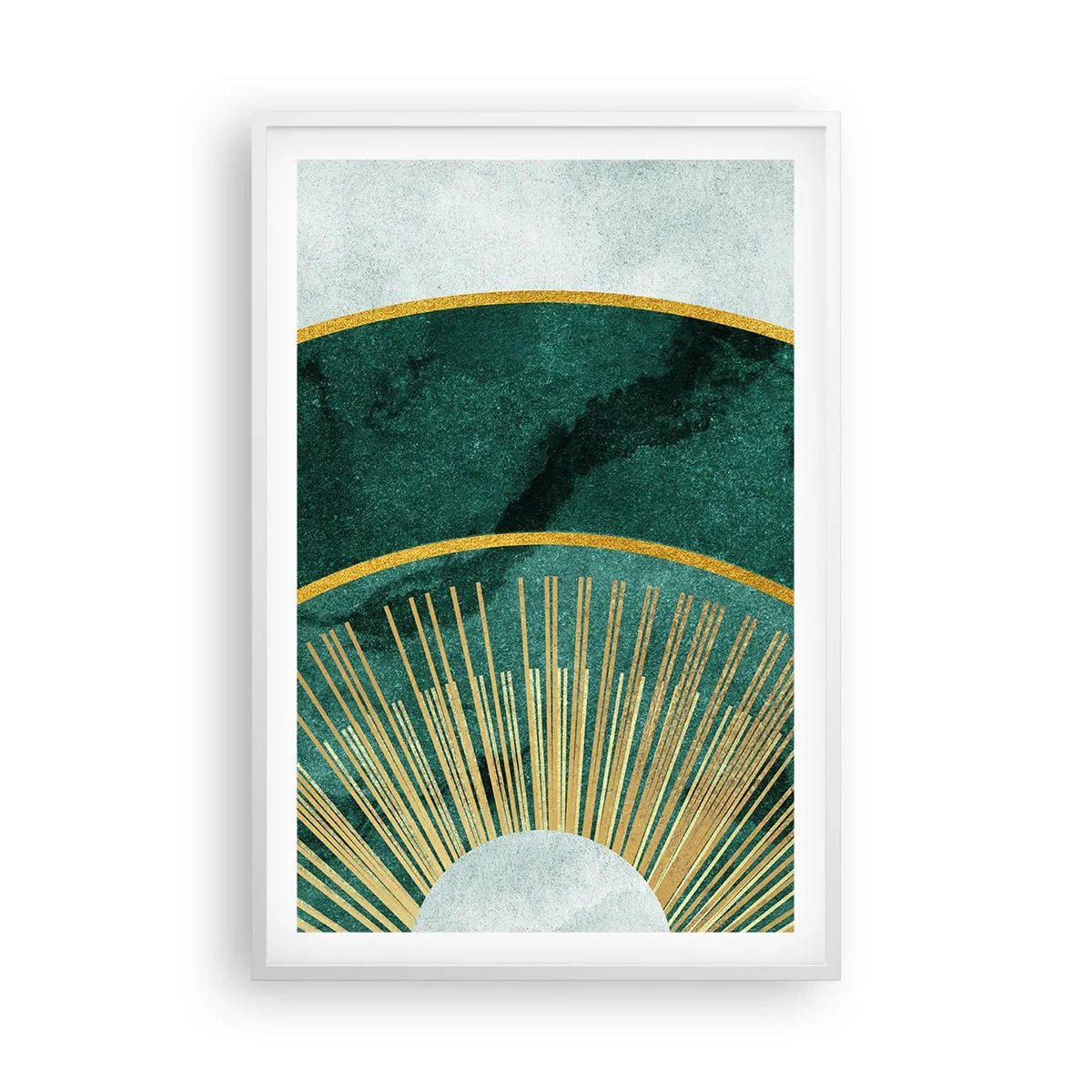 Pôster em moldura branca - Outro sistema solar - 61x91 cm