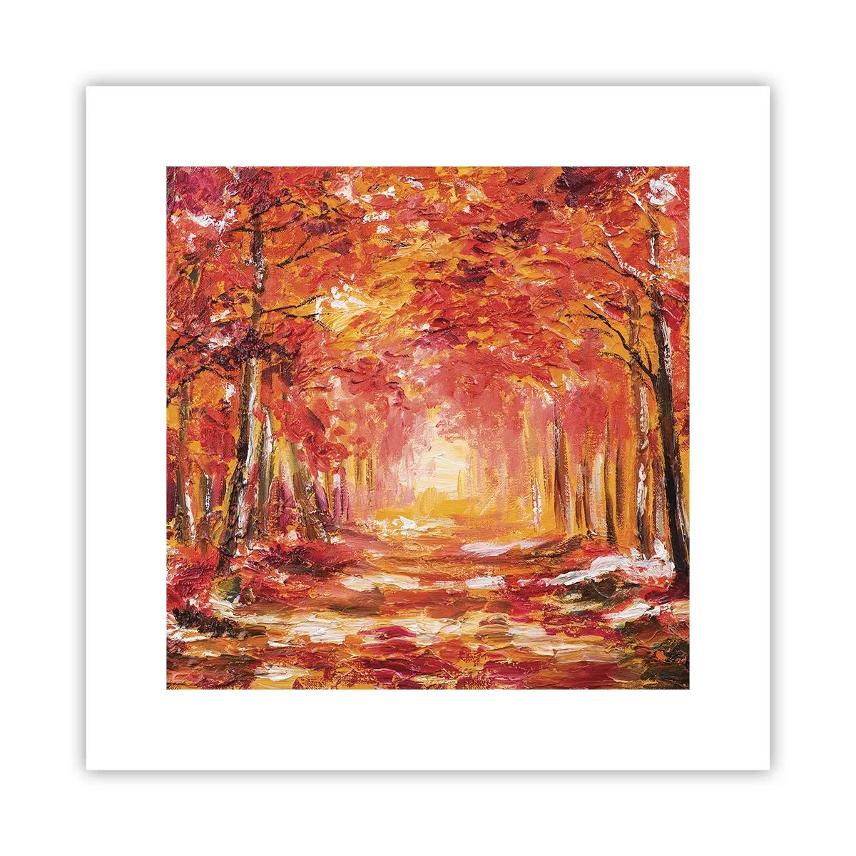 Pôster - Floresta de cobre - 30x30 cm