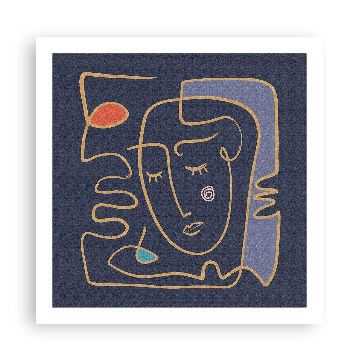 Pôster - Nos pensamentos - 60x60 cm