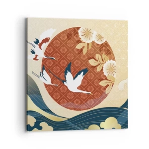 Quadro em tela - Conto de fadas japonês - 70x70 cm