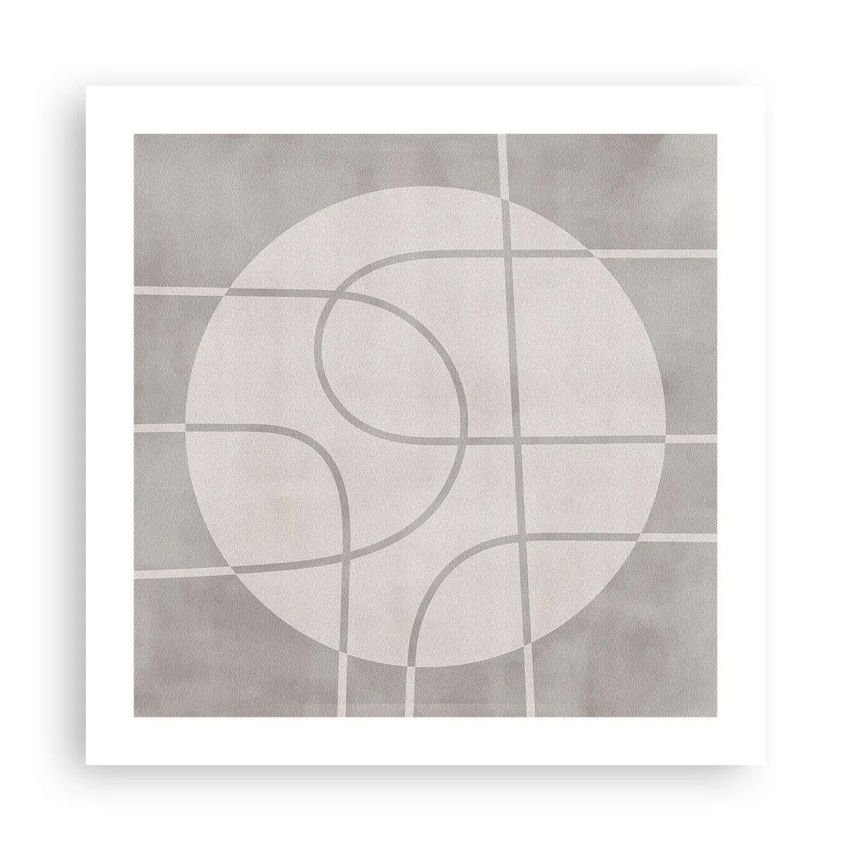 Pôster - Circular e direto - 50x50 cm