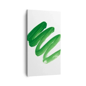 Quadro em tela - Piada verde - 45x80 cm