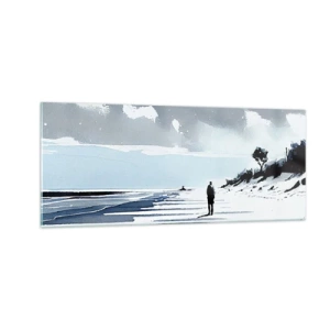 Quadro em vidro - Sozinho - 100x40 cm