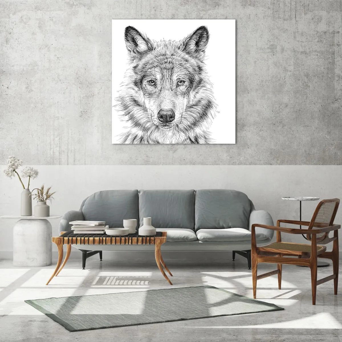 Quadro em vidro - Um líder nato - 60x60 cm