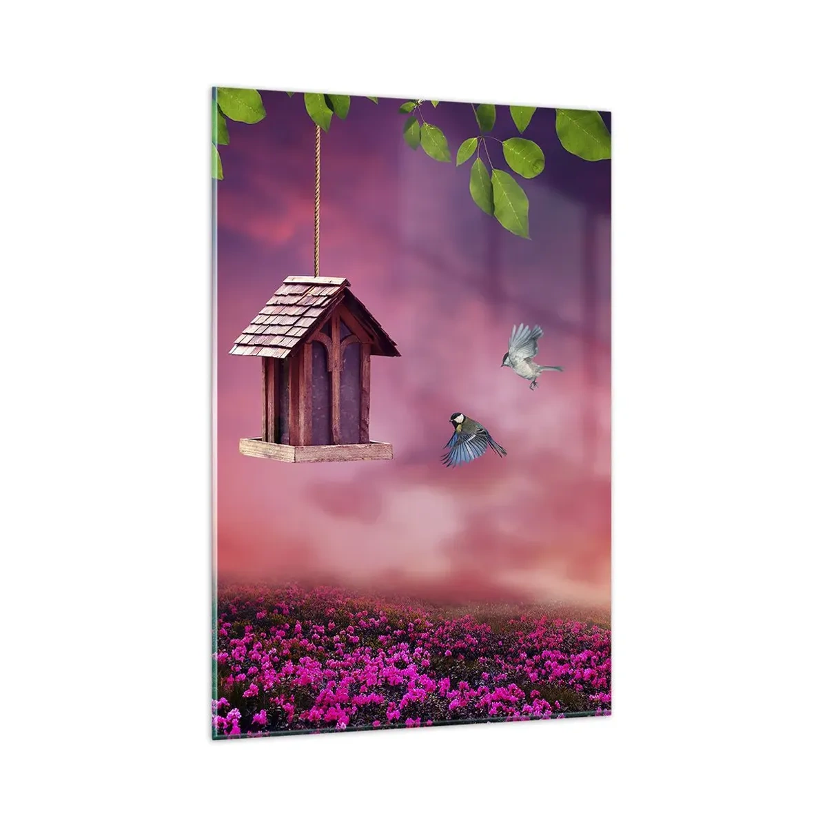 Quadro em vidro - Convite para jantar - 80x120 cm