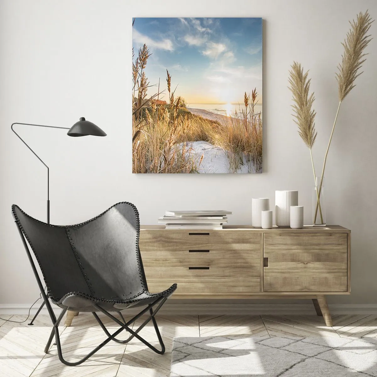 Quadro em vidro - Praia do Norte - 50x70 cm