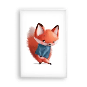 Pôster em moldura branca - Fico bonito nisto? - 61x91 cm