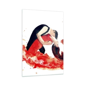 Quadro em vidro - Tango - uma onda sensual - 70x100 cm
