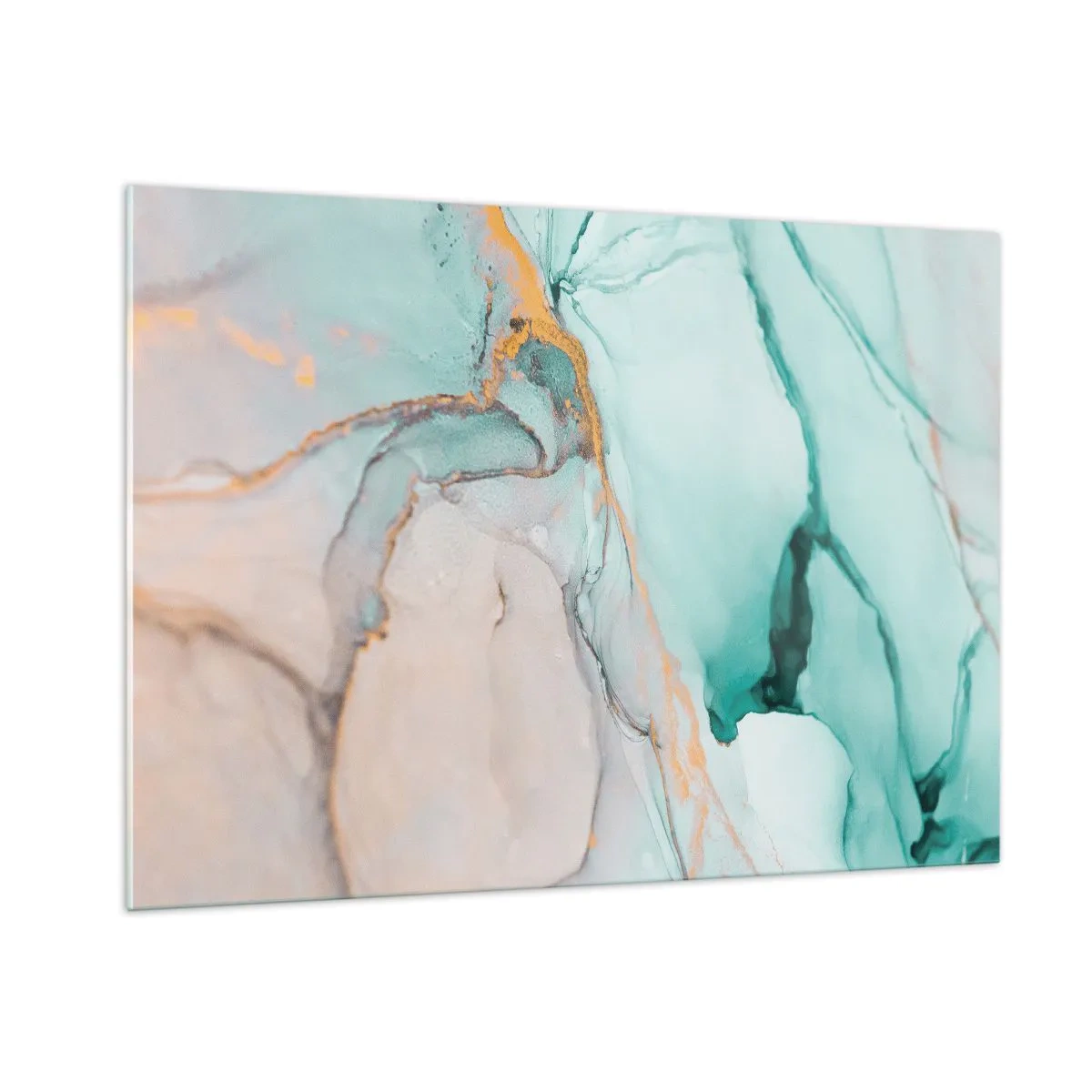 Quadro em vidro - Dança das formas e cores - 100x70 cm