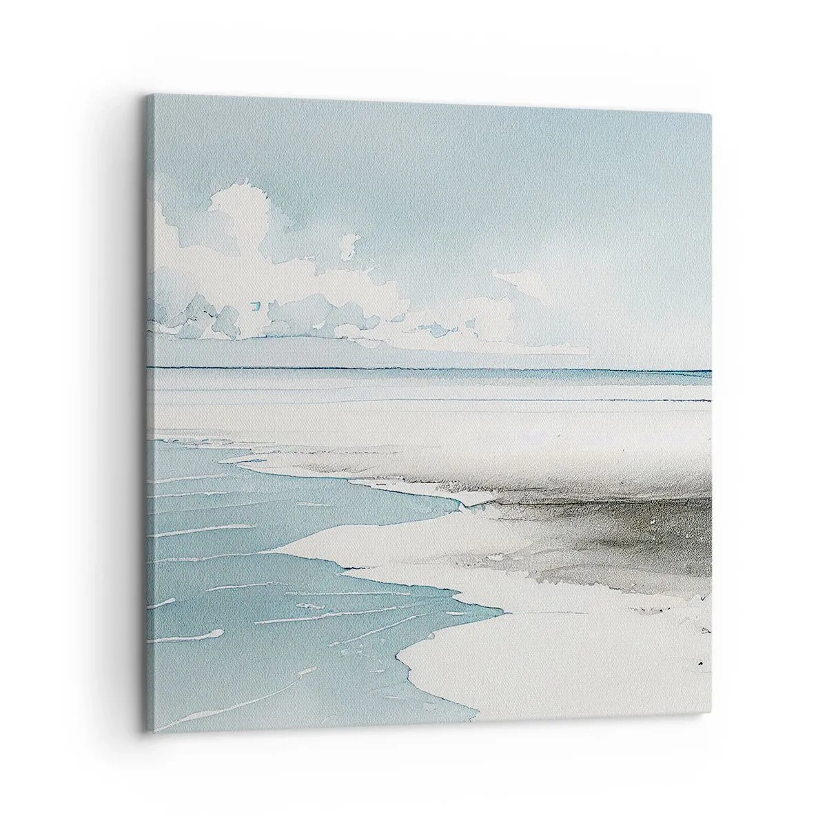 Quadro em tela - Maré suave - 60x60 cm